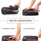 Large Compression Packing Cubes for Travel-Packing Cube Luggage Organizers 7 Piece Set for Checked Luggage-Ultralight, Expandable/Compression Bags by TRIPPED Travel Gear (Grey/Orange) - Roamly