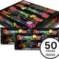 Mystical Fire Color Changing Packets Fire Pits Campfire Enchanted Multi-Color Magical Fun for Indoor Fireplace or Outdoor Use- Pulsating Flame Colorant- 0.882 Ounces 50pk