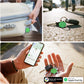 FindTag Duo - Dual System Tracker for iOS or Android, Bluetooth Tracking Tag/Key Finder/Luggage Tracker/Item Locator, Compatible with iOS Find My or Google Find Hub App (Green)
