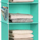 Simple Houseware 6 Shelf Hanging Closet Organizer, Turquoise