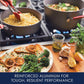 Rachael Ray - 87630 Rachael Ray Cucina Hard Anodized Nonstick Cookware Pots and Pans Set, 12 Piece, Gray with Red Handles