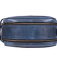 10" Premium Leather Toiletry Travel Pouch With Waterproof Lining | King-Size Handcrafted Vintage Dopp Kit By Aaron Leather Goods (Chestnut) - Roamly