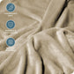 Bare Home Fleece Blanket - Giant Size - Ultra-Soft Lightweight for Bed, Sofa, and Couch - Luxury Microplush - Cozy Warm Blanket (Giant, Oyster)