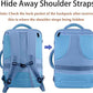 MATEIN Big Backpack for Travel, Carry on Backpack for Airlines with Hide Away Shoulder Straps, Large Hiking Daypack with 2 Handles, Gifts for Traveler Women, Light Blue