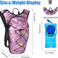 Reflective Hydration Backpack, Hydration Pack - Water Backpack with 2L/3L Hydration Bladder, Essential for Festivals - Rave Hydration Pack for Hiking, Running, Cycling, and Festivals