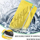 2Pcs Shoe Washing Machine Bag, Reusable Shoes Cleaning Bags for All Shoe Types, Laundry Shoe Bag for Washer and Dryer (Yellow)