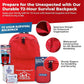 First My Family All-in-One Premium 2-Person Emergency Survival Kit | Hurricane & Earthquake Preparedness Supplies | Disaster Backpack with 72-Hour Survival Gear, First Aid, and More