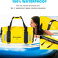 WILD HEART Waterproof Bag Duffel Bag 20L 30L 40L with Welded Seams Shoulder Straps, Mesh Pocket for Kayaking, Camping, Boating,Bicycle,Motorcycle
