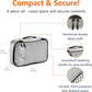 Amazon Basics Small Packing Cubes for Travel, Packing Organizers, 4-Piece-Set With Double Zipper Pulls and Mesh Top Panel, 100% Durable Polyester, Gray, 11"L x 6.8"W x 3"H - Roamly