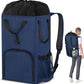 Laundry Bag Backpack Extra Large, 110L Laundry Backpack Heavy Duty with Shoulder Straps, Collapsible and Mesh Pocket Dorm Laundry Basket Hamper Bag for College, Travel, Laundromat, Apartment Blue