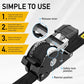 AUGO Self-Locking Retractable Ratchet Straps | 4 Heavy Duty Self-Tensioning Retractable Tie Down Straps with Soft Loops & Storage Bag | for Motorcycle, Truck, Cargo | 1500Lb Break Strength 1” x 12’