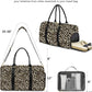 Women Duffle Weekender Travel Bag: Large Duffel Bags with Shoe Compartment Carry On Overnight Tote Bag with Wet Pocket Toiletry Bag Traveling Weekend Gym Yoga Hospital Bags for Womens Brown Leopard