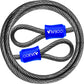 1/2Inch Heavy-Duty Security Cable Lock with Loops 4FT/6FT/8FT/10FT Bike Lock Cable Steel Cable Chain Locks for Outside