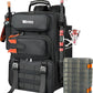 AYAMAYA Fishing Backpack, 40L Tackle Backpack with Rod Holders & 2 Tackle Trays, Large Water-resistant Fishing Bag Equipments