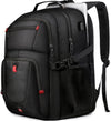 50L Travel Backpack, 17 inch Laptop Backpack for Men, Extra Large Sturdy TSA Friendly with USB Port College School Rucksack Bag Gifts for Him Men Women, Black - Roamly