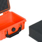 MEIJIA Portable All Weather IP67 Waterproof Protective Case, Hard Case,Camera Case With Customizable Foam,Fit Use of Drones, Cameras,Equipments, 8.12”x6.56”x 3.56” (Orange)