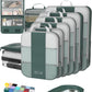 10 Set Compression Packing Cubes for Travel Essentials,Compressible Expandable Packing Cubes for Suitcase,OlarHike Luggage Organizer Bags for Travel,Handy Helper for Organizing Clothes(Dark Green) - Roamly