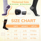 Merino Wool Compression Socks for Women Men, 15-20 mmHg Knee High Socks for Flying, Travel, Running