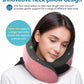 Pink Airplane Travel Pillow Set, 100% Pure Memory Foam Neck Pillow, Updated Material, Long Flight Travel Kit with 3D Contoured Eye Masks, Earplugs, and Luxury Bag