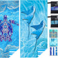 Microfiber Lightweight Beach Towel Sand Free Quick Dry Absorbent Thin Compact Towels for Swimming Pool Camping Beach Accessories Large Easy Pack Travel Things for Vacation Essentials Gift