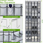 Unjumbly Over the Door Shoe Organizer with 40 Large Breathable Mesh Pockets, Space Saving Shoe Holder, Hanging Shoe Rack for Entryway Bedroom Closet Storage (Grey, 40 Pockets)