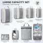 10 Set Compression Packing Cubes for Travel Essentials,Compressible Expandable Packing Cubes for Suitcase,OlarHike Luggage Organizer Bags for Travel,Handy Helper for Organizing Clothes(Gray) - Roamly