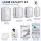 10 Set Compression Packing Cubes for Travel Essentials,Compressible Expandable Packing Cubes for Suitcase,OlarHike Luggage Organizer Bags for Travel,Handy Helper for Organizing Clothes(White Marble) - Roamly