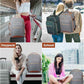 LOVEVOOK Travel Backpack for Women & Men 40L,Airline Approved Carry On Backpack Travel Essentials,TSA Carry on Luggage,Waterproof Personal Item Travel Bag,Suitcase with 3 Packing Cubes,Grey-Brown