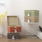 YueYue Cloth Foldable Fabric Bins Box Storage - 2 Pack 12.4 X 12 X 6.7 Inch Storage Bins With Lids Organizer Basket Gray - Bins Storage Shelves Closet Boxes Pack Collapsible