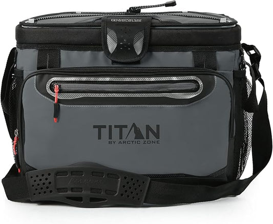 Titan by Arctic Zone Deep Freeze Cooler - Zipperless Hardbody Cooler - Deep Freeze Insulation, HardBody Liner, and SmartShelf