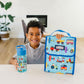Wildkin Kids Insulated Lunch Bag – Reusable, Ideal for Hot/Cold Snacks, School & Travel - Trains, Planes and Trucks