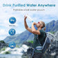 Waterdrop Gravity Water Filter Straw, Camping Water Filtration System, Water Purifier Survival for Travel, Backpacking and Emergency Preparedness, 1.5 gal Bag, 5 Stage Filtration