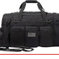 Tactical Range Duffel Heavy Duty Military Molle Gear Travel Sports Gym Bag Lockable Zippers with US Flag Patch (27 In Khaki)