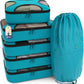 Shacke 6 Set Packing Cubes for Travel - Compression Packing Bags/Travel Organizer - Luggage Organizer Bags for Traveling - Travel Essentials for Women - Cruise Must Haves Packing List