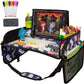 Lusso Gear Kids Travel Tray for Car - Road Trip Essentials for Kids - Car Seat Tray for Toddlers & Kids - Lap Tray for Airplane, Kids Travel Desk, Road Trip Activities (Airplanes)