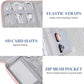 mygreen Electronic Bag Travel Cable Accessories Bag Waterproof Triple Layer Electronics Organizer Portable Storage Case for Cable, Cord, Charger, Phone, Adapter, Power Bank, Kindle, Hard Drives Gray