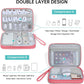 CILLA Electronics Organizer Travel, Travel Cord Organizer Case, Compact Electronics Accessories Bag for Cable, Cord, Charger, Phone