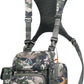 Binocular Harness Chest Pack, Bino Harness Bag with Rangefinder Pouch & Rain Cover, Molle System Multifunction Hunting Pack