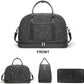 Weekender Bag for Women Canvas Overnight Bag Large Travel Tote Bag Carry on Shoulder Duffle Bag With Shoe Compartment,Perfect for Travel/Daily Use/Birthday Gift …