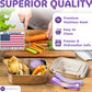 Everusely - Bento Box - Lavender, 37oz / 1.1 L - Stainless Steel Lunch Box with Leakproof Condiment Container - 3 Compartment Snack Organizer for On the Go Meals - Freezer & Dishwasher Safe
