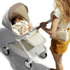 Hot Mom Baby Lightweight Stroller, Intelligent Seat Reversing，Double Brake and PU Anti-Shock Tire Combine Baby Pushchair, Newborn to Toddler's Baby Stroller, Brown