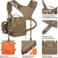 NEW VIEW Bino Packs for Hunting - Binocular Straps Harness Chest Pack with Detachable Rangefinder Pouch, Adjustable Camo Binos Harness & Rain Cover - Ideal for Bow Hunter- Large