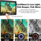 Underwater Fishing Camera FishPRO® HD720P - w/DVR-External 32GB Card, 7'' Ice Fishing Camera [Aluminum Box], Fish Finder Ice Fishing Gifts for Men, 12pcs IR +12pcs LED, 4,500mAh Li-Battery, 65ft Cable