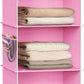 Simple Houseware 5 Shelf Hanging Closet Organizer, Pink