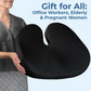 5 STARS UNITED Seat Cushion for Tailbone Pain Relief – Large Memory Foam Cushion for Coccyx, Hip, Sciatica & Post-Surgery Recovery – Wheelchair, Car, Desk, Gaming & Office Chairs, Black