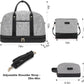 Weekender Bag for Women Canvas Overnight Bag Large Travel Tote Bag Carry on Shoulder Duffle Bag With Shoe Compartment,Perfect for Travel/Daily Use/Birthday Gift …