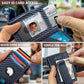 Airtag Wallet for Men,with Money Clip 10 Cards Metal Case Smart Slim Pop Up Credit Card Holder Flip with Magnetic Closure RFID Blocking wallet with Gift Box