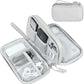 FYY Travel Cable Organizer Bag Pouch Electronic Accessories Carry Case Portable Waterproof Double Layers All-in-One Storage for Cord, Charger, Phone, Earphone Grey