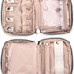 Teamoy Mini Jewelry Travel Case, Storage Organizer Bag for Earrings, Necklace, Rings, Misty Rose