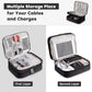 Electronics Organizer, OrgaWise Electronic Accessories Bag Travel Cable Organizer Three-Layer for iPad Mini, Kindle, Hard Drives, Cables, Chargers